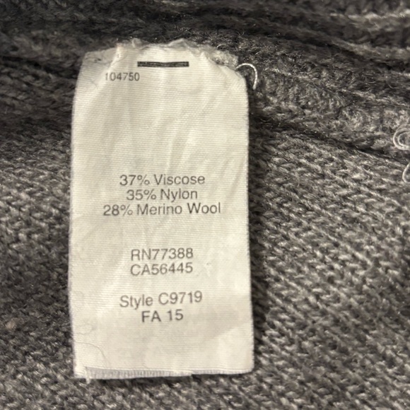 J Crew Merino Wool Blend Gray Sweater - Picture 6 of 7